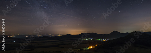 Czech Milky Way view from the mountain © vadimborkin