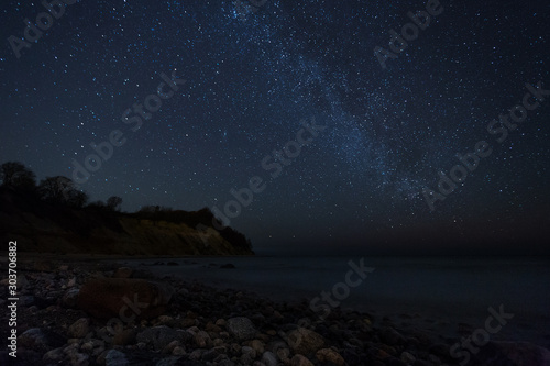 Stars over the sea, the Milky Way © vadimborkin