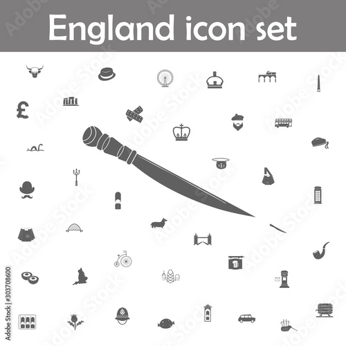 Knife icon. England icons universal set for web and mobile