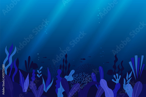 Ocean, sea underwater background