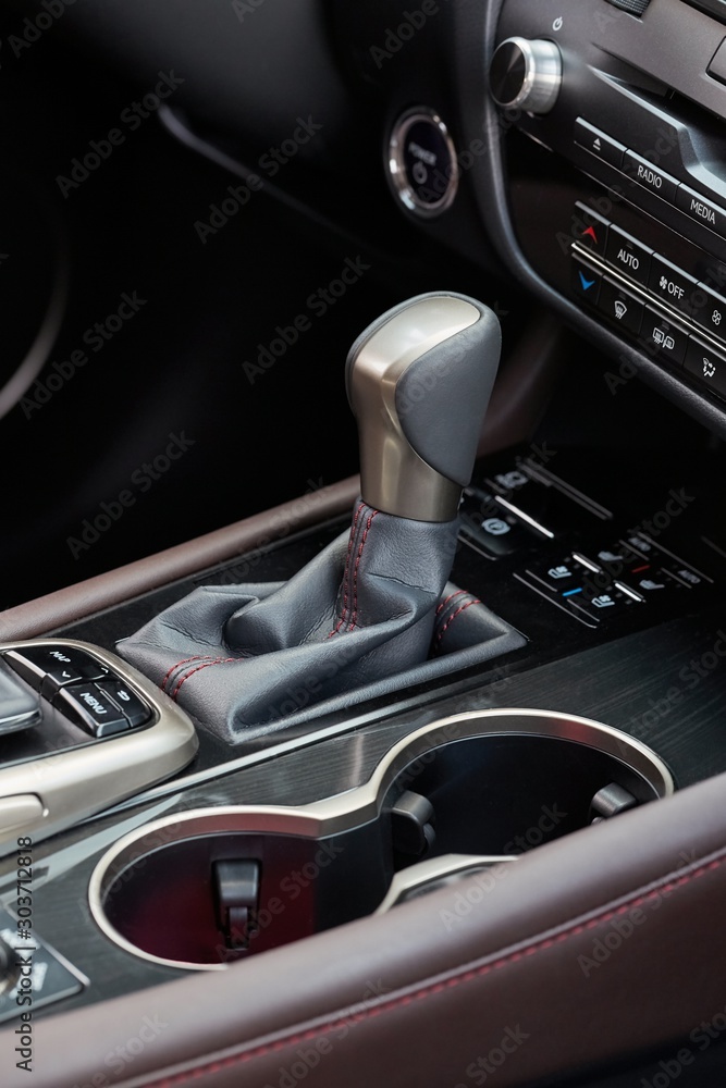 Gear shift lever of an automatic gearbox car