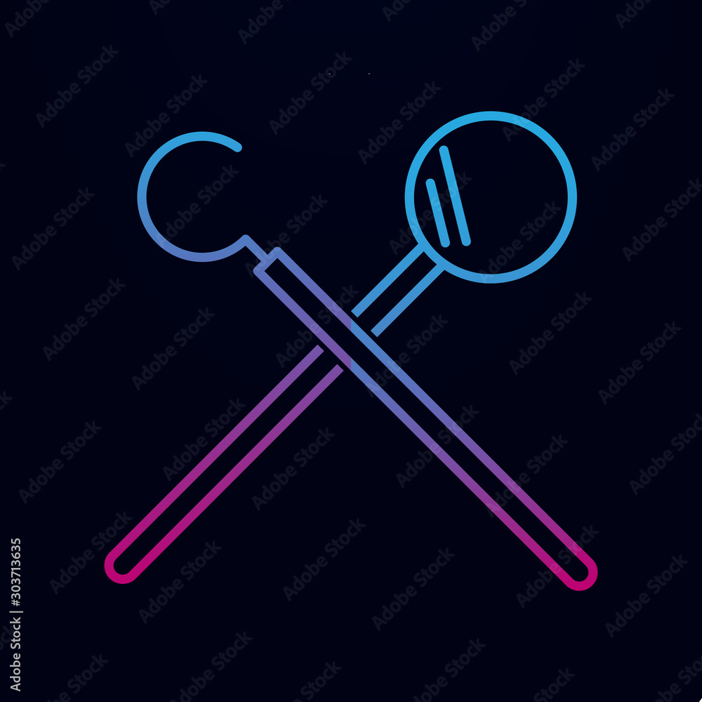 Dentist tools nolan icon. Simple thin line, outline vector of dantist icons for ui and ux, website or mobile application Dentist tools nolan icon. Simple thin line, outline vector of dantist icons for ui and ux, website or mobile application