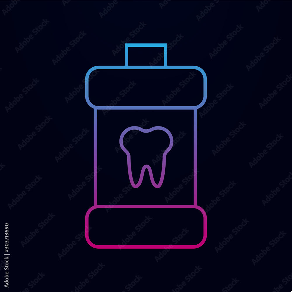 Simple mouth rinse nolan icon. Simple thin line, outline vector of dantist icons for ui and ux, website or mobile application Simple mouth rinse nolan icon. Simple thin line, outline vector of dantist icons for ui and ux, website or mobile application