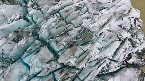 Wallpaper Mural Antarcica Iceberg Turquoise River Top Down View. Nature Lake with Blue Water and Broken Ice Flow. Ecology, Melting Ice, Climate Change and Global Warming Concept Aerial Drone Shot Footage 4K (UHD) Torontodigital.ca