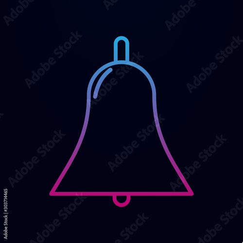 Bell nolan icon. Simple thin line, outline vector of education icons for ui and ux, website or mobile application