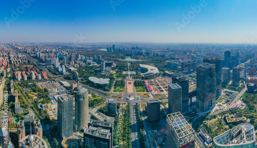 Fototapeta Naklejka Na Ścianę i Meble -  City Skyline of Pudong New Area, Shanghai, China
