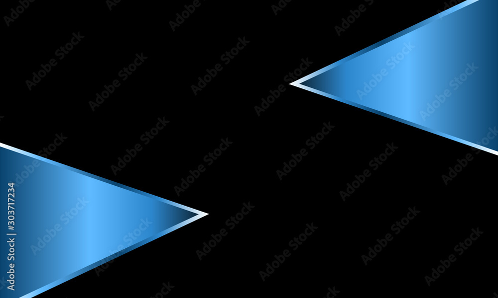 Blue metallic triangle shape background Blue metallic triangle shape background
