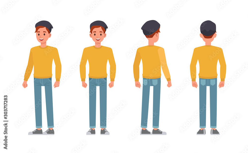 Man character vector design. Man character vector design.