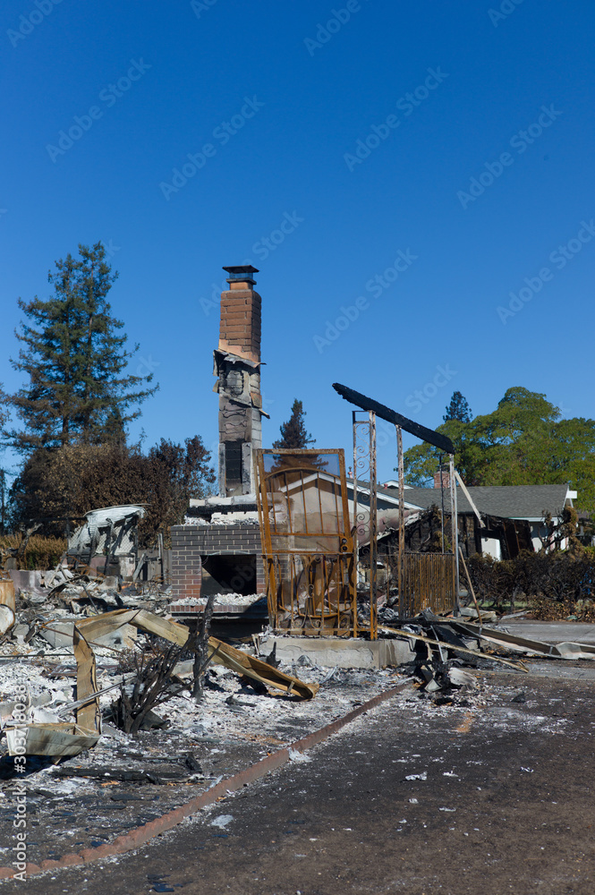 Fototapeta premium Fire Damage