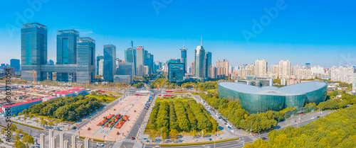 Photography City Skyline of Pudong New Area, Shanghai, China