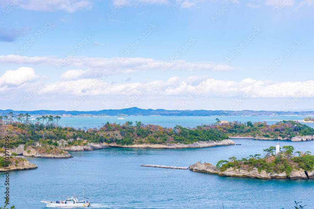 Fototapeta premium 多聞山より松島を望む
