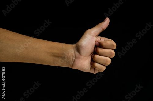  hand with thumb up