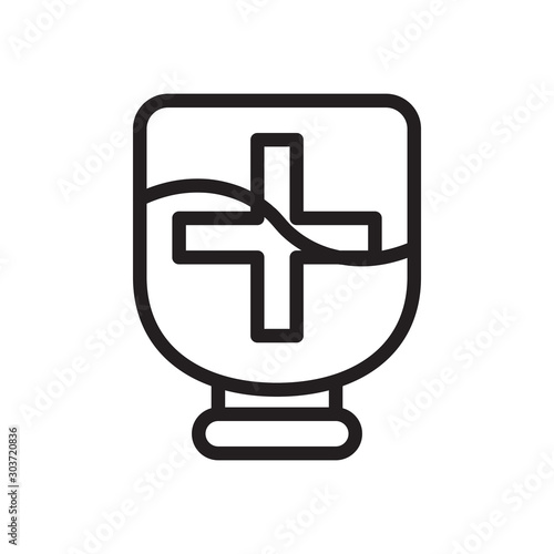 flat line infusion icon. Logo element illustration. infusion design. vector eps 10 . infusion concept. Can be used in web and mobile . trendy simple style. thickness can be adjusted