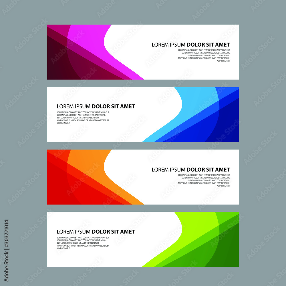 Vector Abstract design banner web template Vector Abstract design banner web template