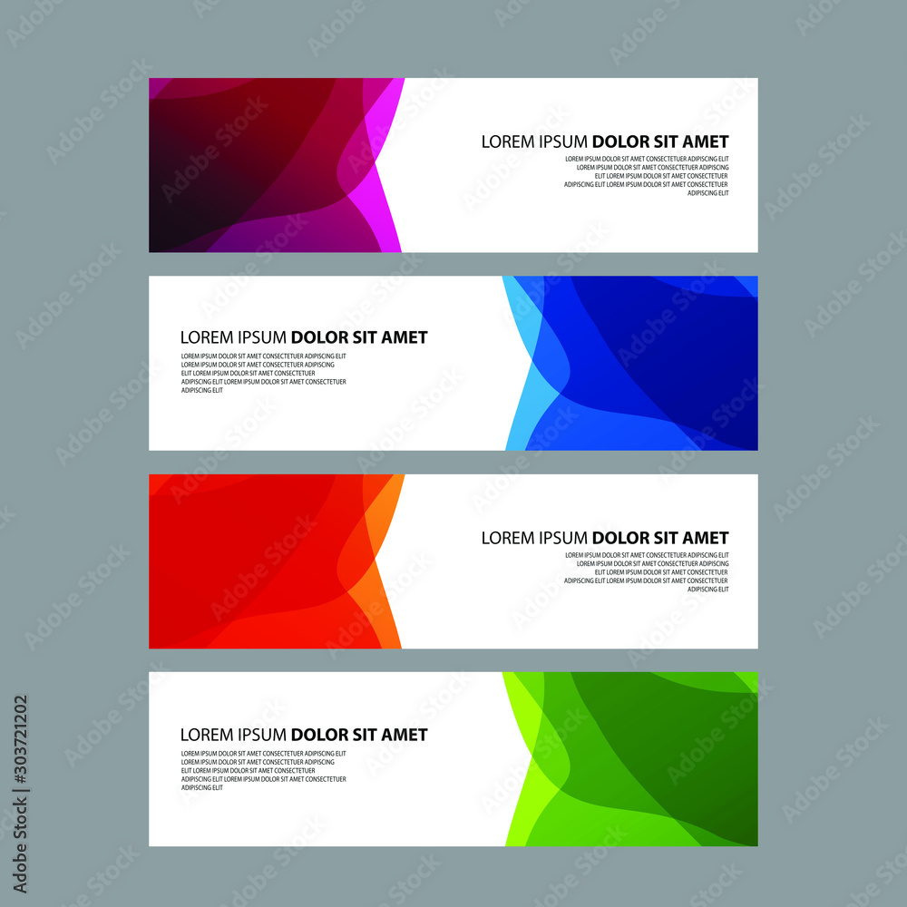 Vector Abstract design banner web template Vector Abstract design banner web template