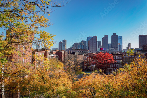 Boston Foliage and Skyline © eddiegrobinsonphoto