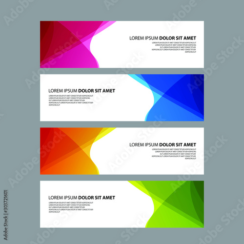 Vector Abstract design banner web template