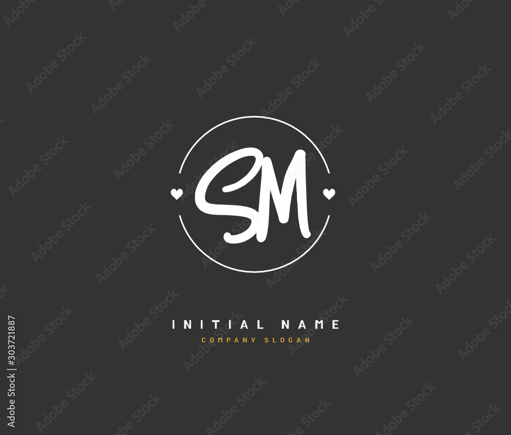 S M SM Beauty vector initial logo, handwriting logo of initial signature, wedding, fashion, jewerly, boutique, floral and botanical with creative template for any company or business. S M SM Beauty vector initial logo, handwriting logo of initial signature, wedding, fashion, jewerly, boutique, floral and botanical with creative template for any company or business.