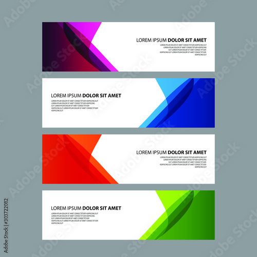 Vector Abstract design banner web template