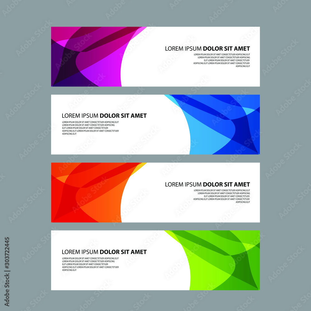 Vector Abstract design banner web template Vector Abstract design banner web template