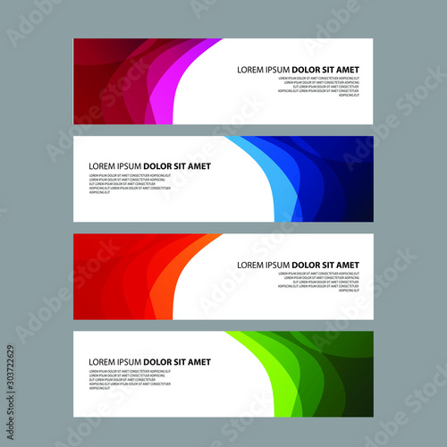 Vector Abstract design banner web template