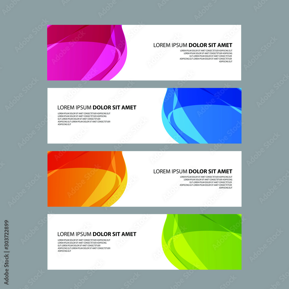 Vector Abstract design banner web template Vector Abstract design banner web template