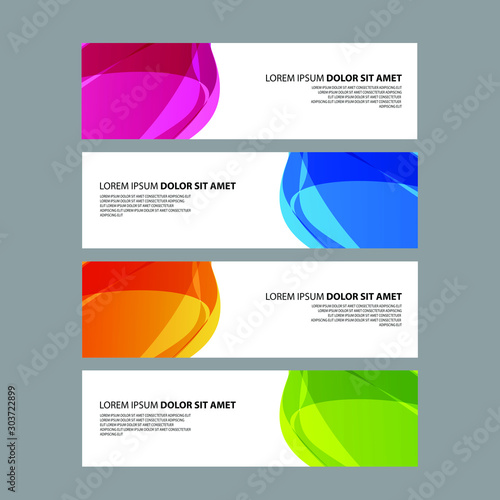 Vector Abstract design banner web template