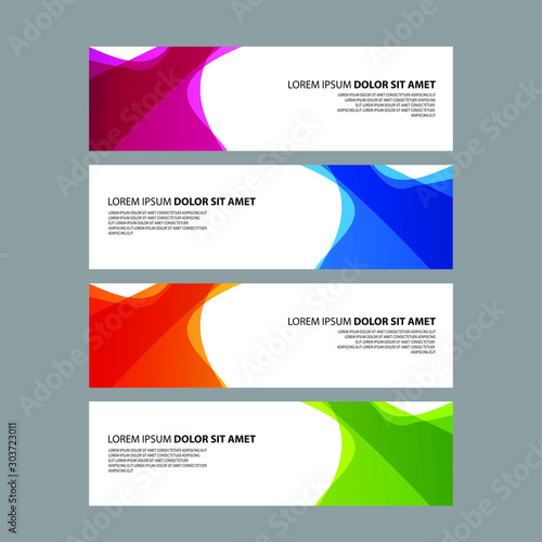 Vector Abstract design banner web template
