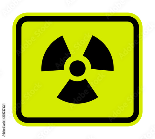 Radiation Hazard Symbol Sign Isolate on White Background,Vector Illustration