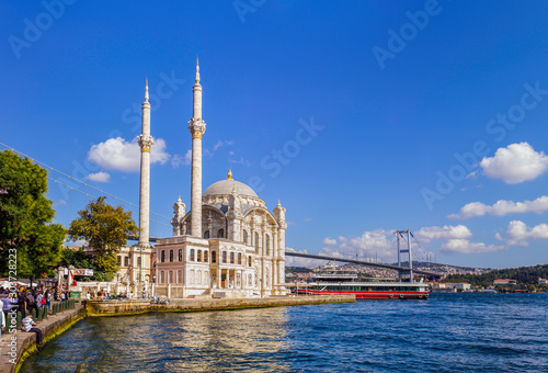Istanbul, Ortakoy / Turkey - Ortakoy Mosque in Besiktas istanbul