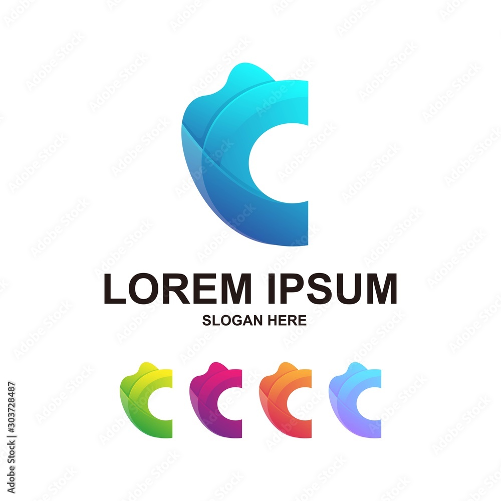 colorful letter c logo design premium colorful letter c logo design premium