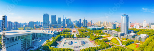 Aerial scenery at Century Square in Shanghai, China