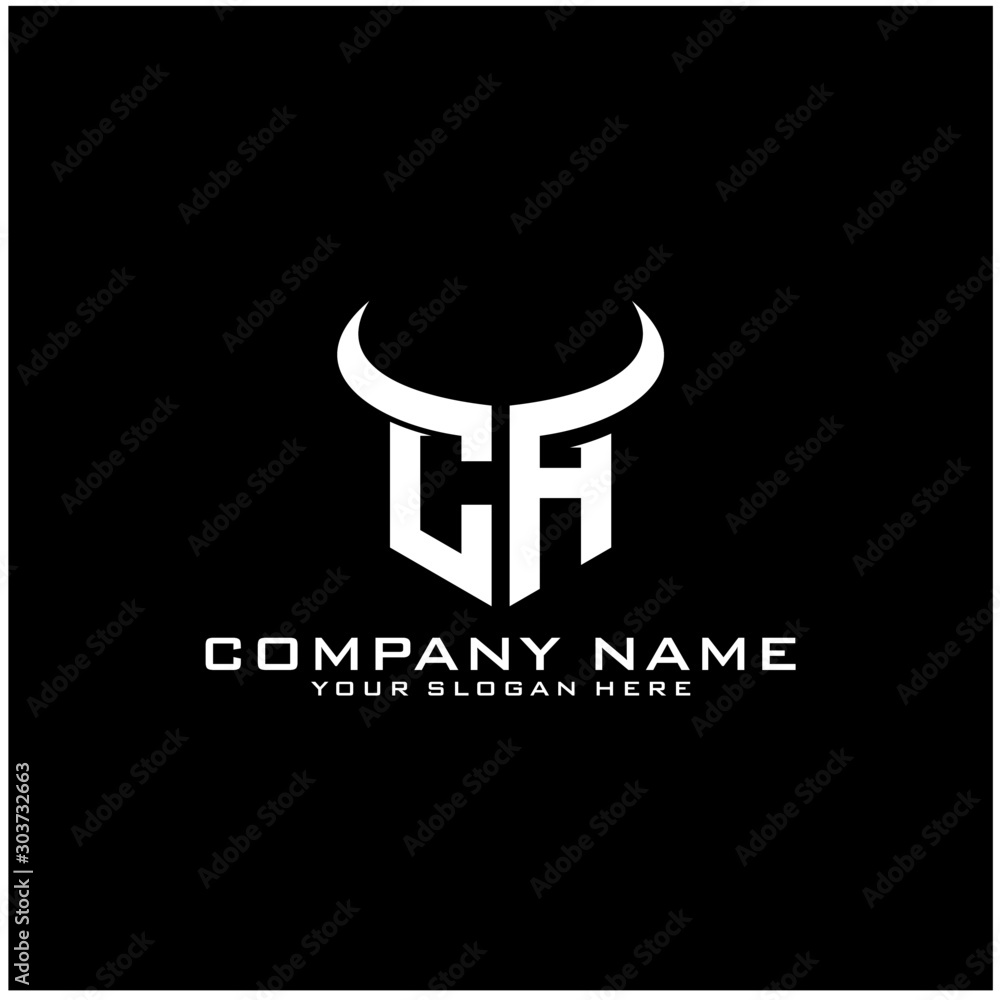 Letter CA logo icon design template elements Letter CA logo icon design template elements