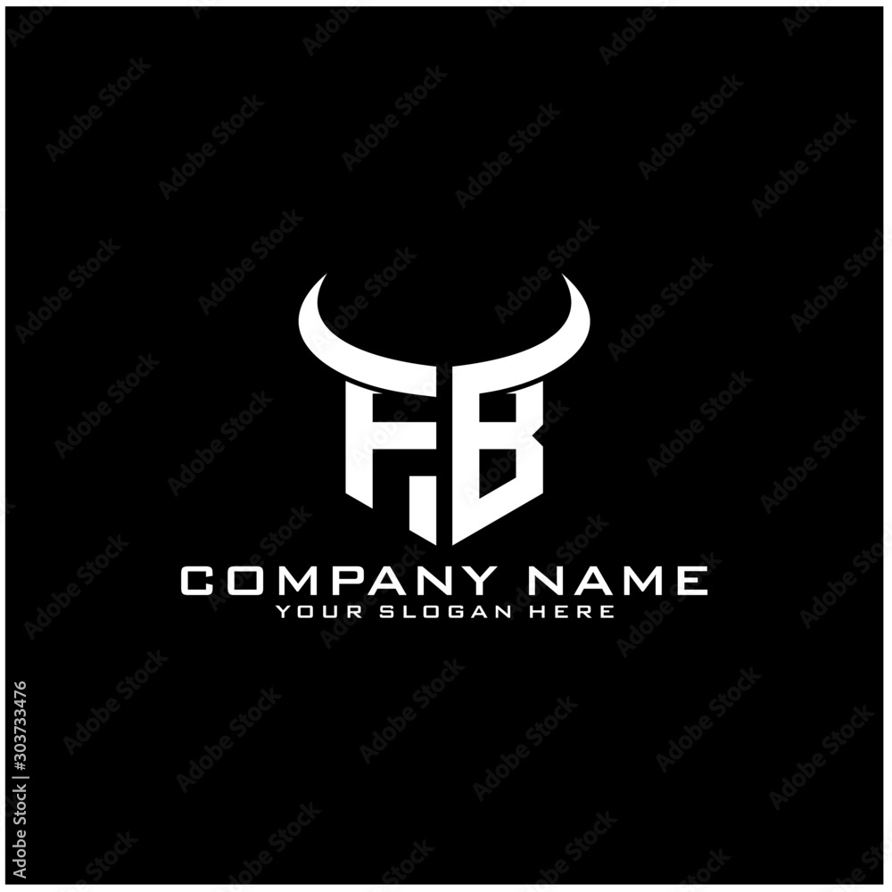 Letter FB logo icon design template elements Letter FB logo icon design template elements