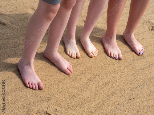 kids feet in the sand © Ronda