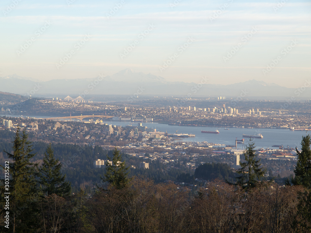 Vancouver city sunset and night scenes Vancouver city sunset and night scenes