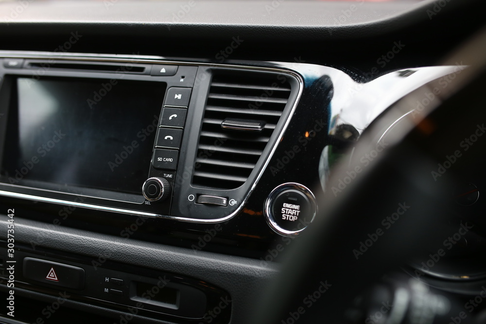 Modern car's interior design Modern car's interior design