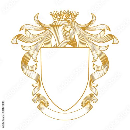 Coat of Arms in Vintage Style