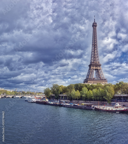 Amazing Eiffel Tower under an Epic Sky