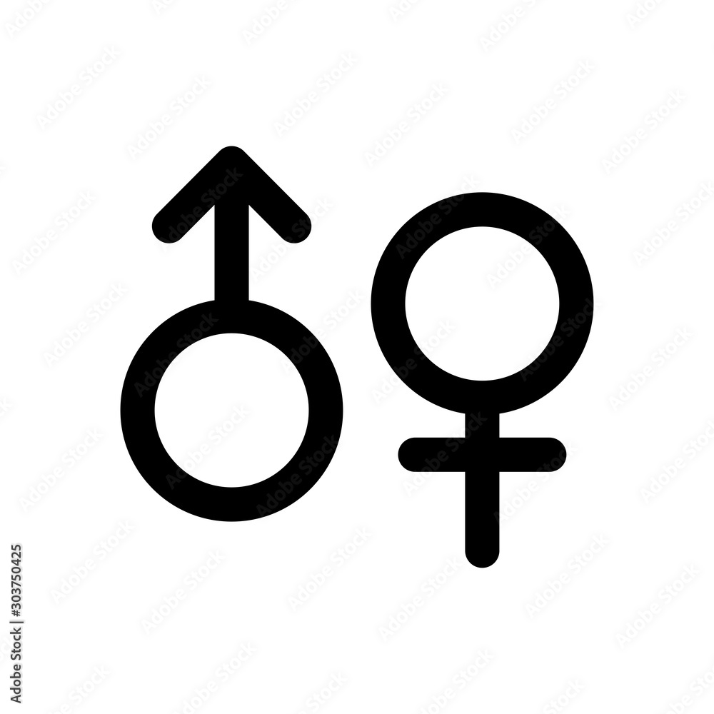 gender icon vector design template gender icon vector design template
