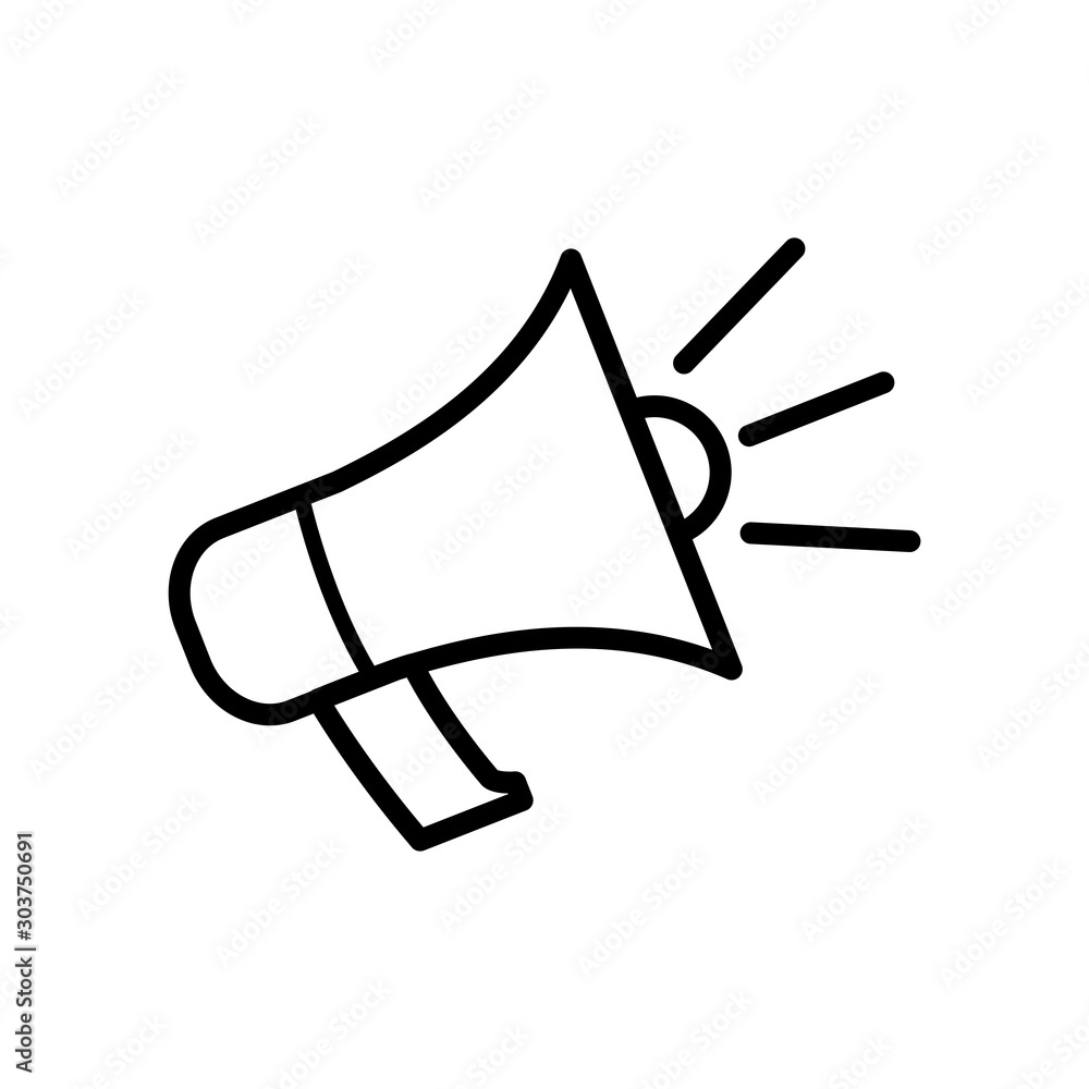 megaphone icon vector design template megaphone icon vector design template