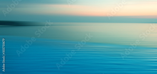 Blurred background of refraction in water