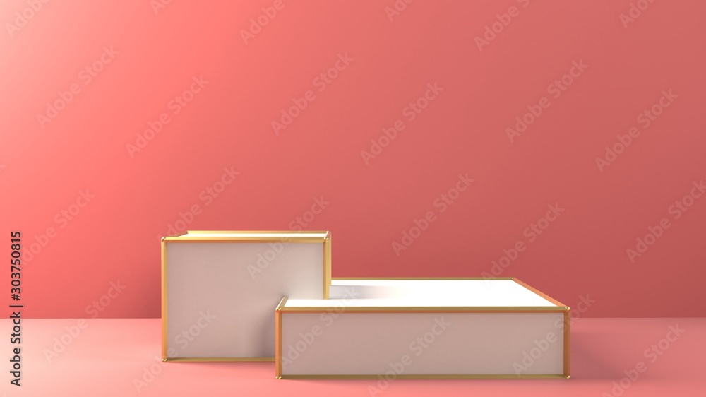 3d white cubes gradient colors in soft pastel minimal studio background. Abstract 3d geometric shape 3d white cubes gradient colors in soft pastel minimal studio background. Abstract 3d geometric shape