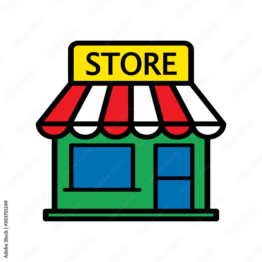 store icon vector design template store icon vector design template