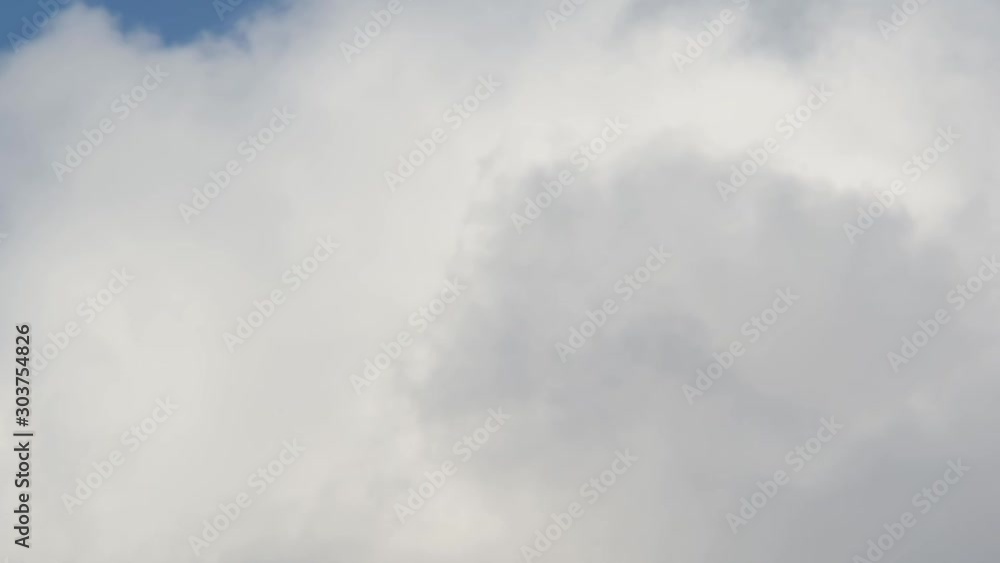 White clouds on blue sky