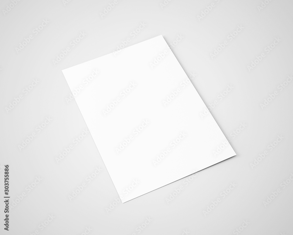 A5 A4 Flyer White Blank Mockup A5 A4 Flyer White Blank Mockup