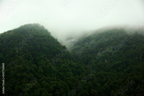 Fog and clouds on Velebit mountain  Croatia
