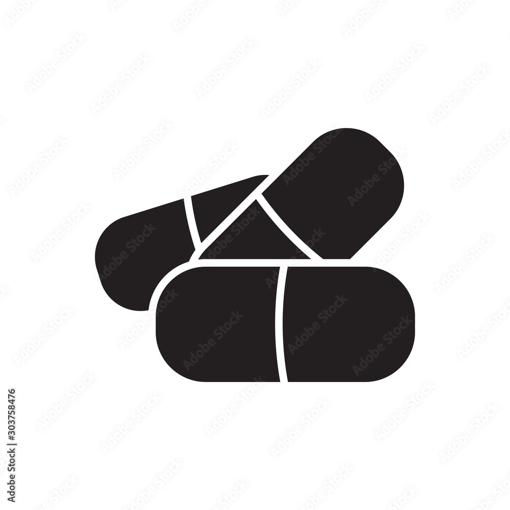 flat glyph black capsule medical icon. Logo element illustration. capsule medical design. vector eps 10 . capsule medical concept. Can be used in web and mobile . trendy simple style. flat glyph black capsule medical icon. Logo element illustration. capsule medical design. vector eps 10 . capsule medical concept. Can be used in web and mobile . trendy simple style.