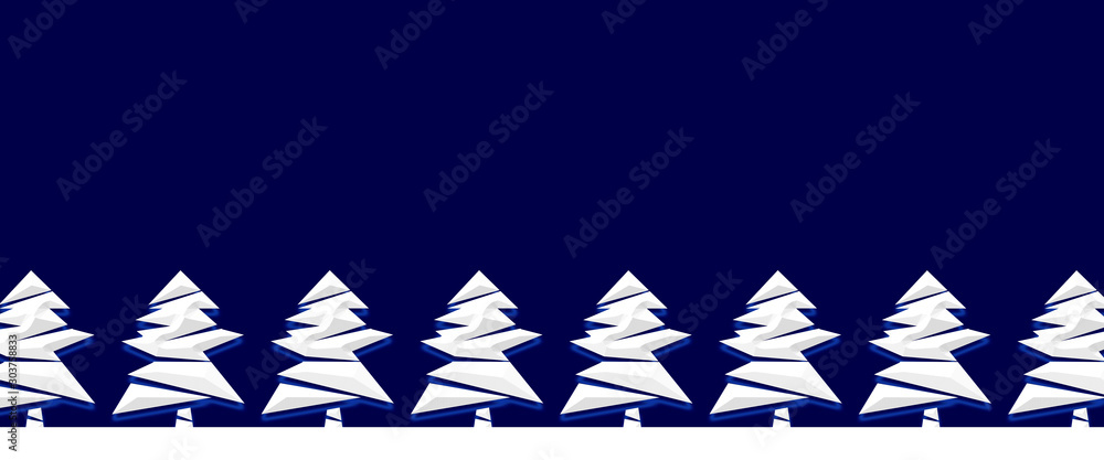 Winter Forest Or Christmas Background Material 冬の森またはクリスマスの背景素材 Stock Illustration Adobe Stock