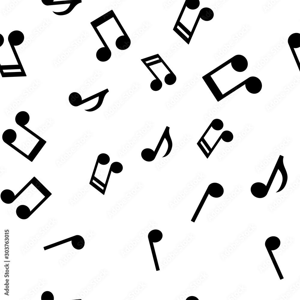 Musical notes seamless pattern. Melody music icon texture background. Musical notes seamless pattern. Melody music icon texture background.